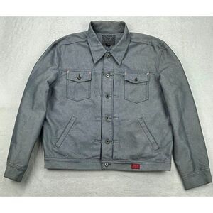 Guess USA‎ Denim Jean Trucker Jacket Blue/Gray Men XXL 1990's Classic Grunge